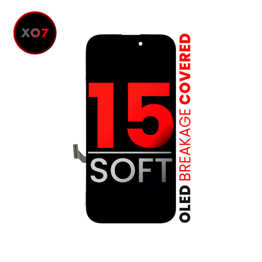[107082130503] Bloc écran OLED compatible iPhone 15 - XO7 Soft