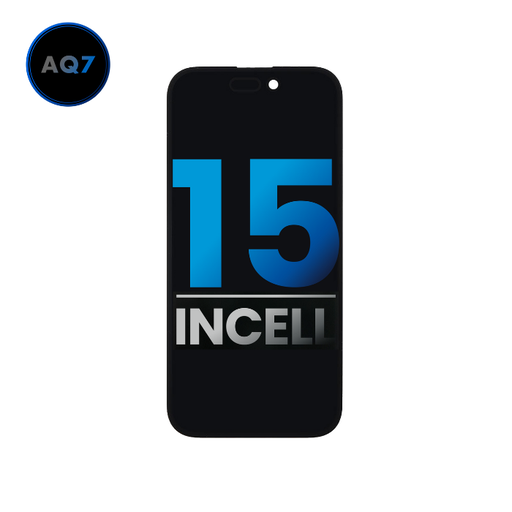 [107082130502] Bloc écran LCD compatible iPhone 15  - Aftermarket: AQ7 Incell