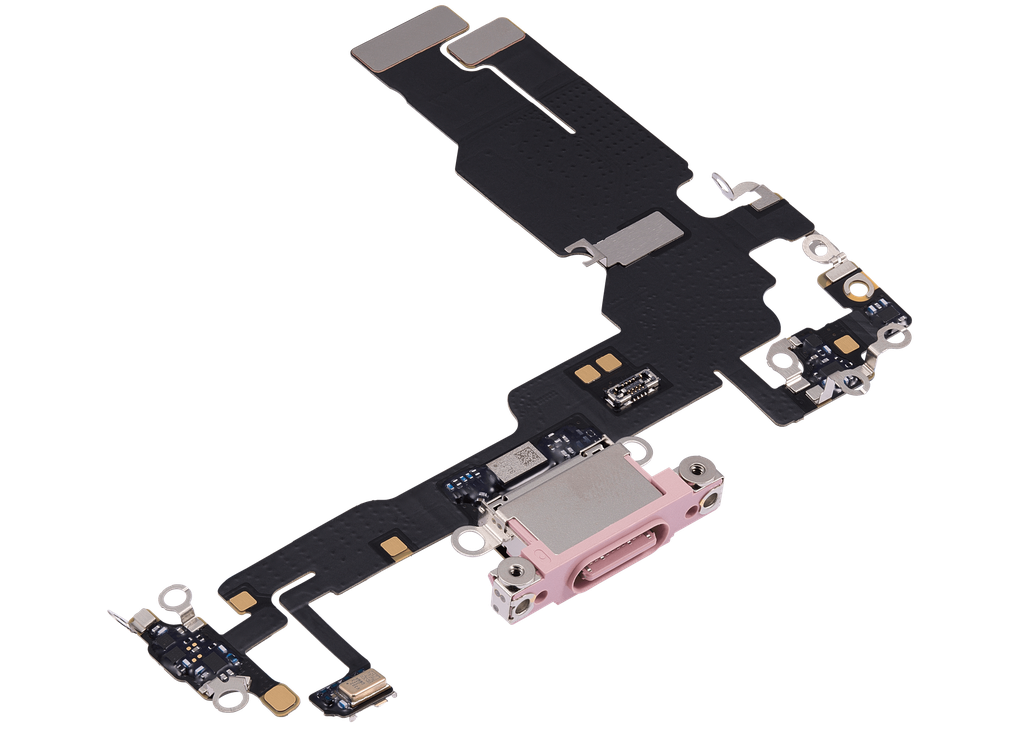 Nappe connecteur de charge compatible iPhone 15 - Premium - Rose