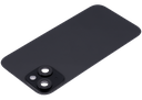 Vitre arrière avec adhésif et MagSafe original pour iPhone 15 - Avec Logo - Grade A - Noir