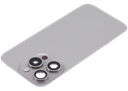 Vitre arrière avec adhésif et MagSafe original pour iPhone 15 Pro - Avec Logo - Grade A - Titane naturel