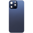 Vitre arrière avec adhésif et MagSafe original pour iPhone 15 Pro Max - Avec Logo - Grade A - Bleu Titane