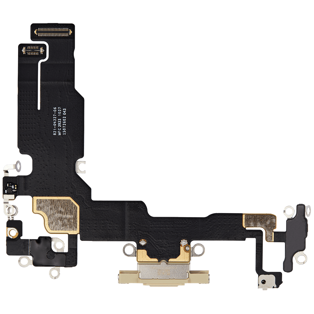 Connecteur de charge avec nappe compatible iPhone 15 - Premium - Jaune