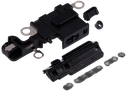 Pack de 10 grilles anti-poussière de haut-parleur et micro compatibles iPhone 15 - Noir