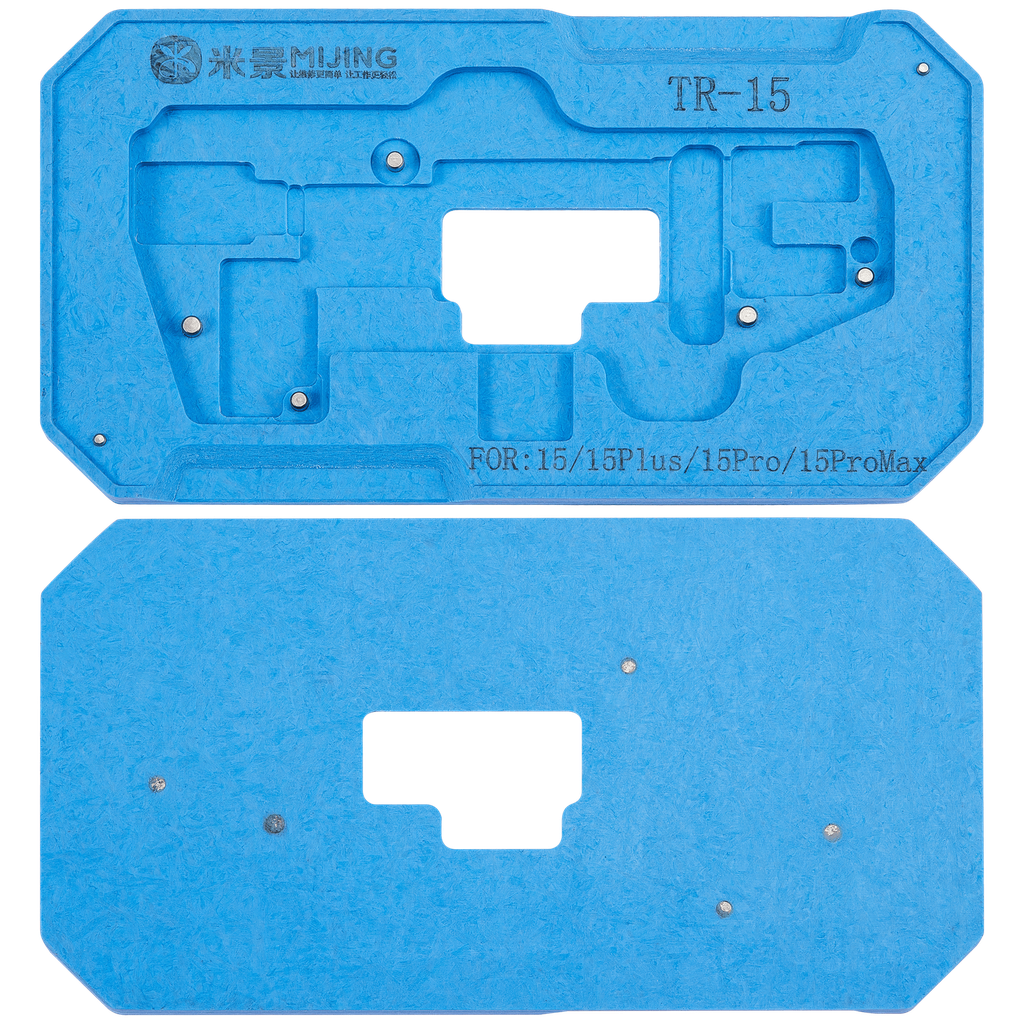 Plateforme de soudage et de reballage pour cartes mères MiJing Z20 4 en 1 avec support intermédiaire et pochoir compatible iPhone 15 - 15 Plus - 15 Pro - 15 Pro Max