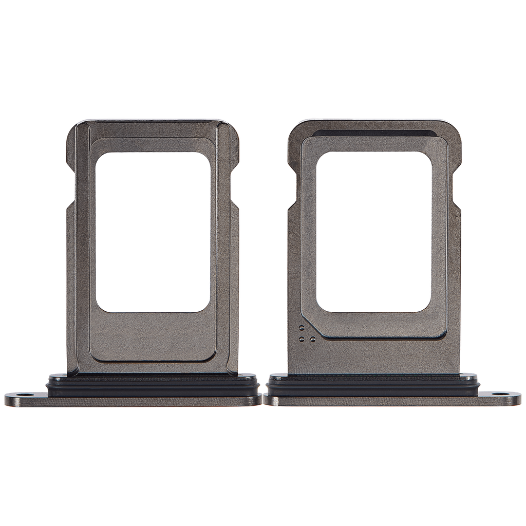 Tiroir SIM compatible iPhone 15 Pro - 15 Pro Max - Noir Titane