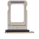 Tiroir SIM double compatible iPhone 15 Pro - 15 Pro Max - Noir Titane