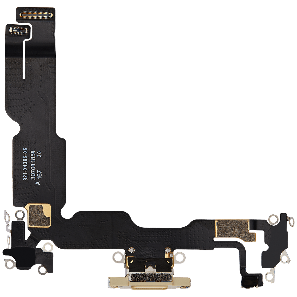 Connecteur de charge avec nappe compatible iPhone 15 Plus - Premium - Jaune