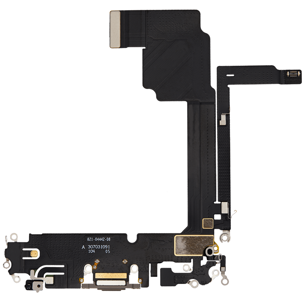 Connecteur de charge avec nappe compatible iPhone 15 Pro Max - Premium - Titane Naturel