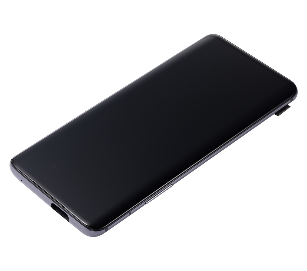 Bloc écran OLED avec châssis compatible OnePlus 7 Pro - Reconditionné - Gris miroir