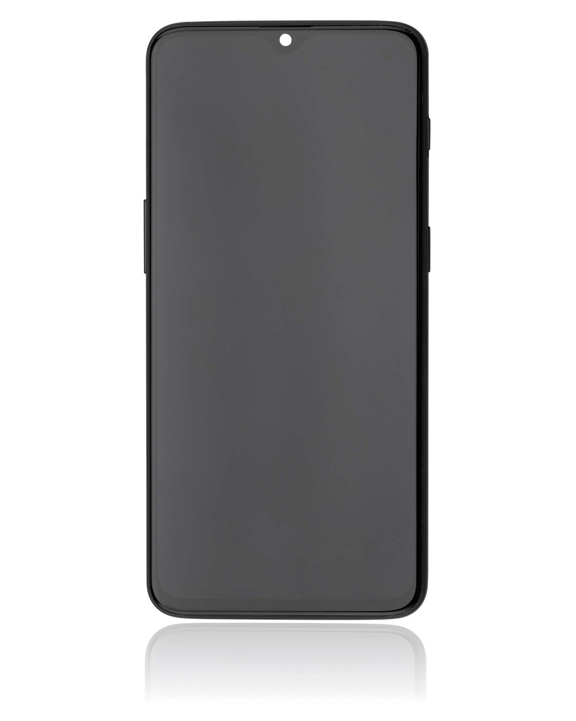 Bloc écran avec châssis compatible OnePlus 6T - A6010 - A6013 - Reconditionné - Midnight Black