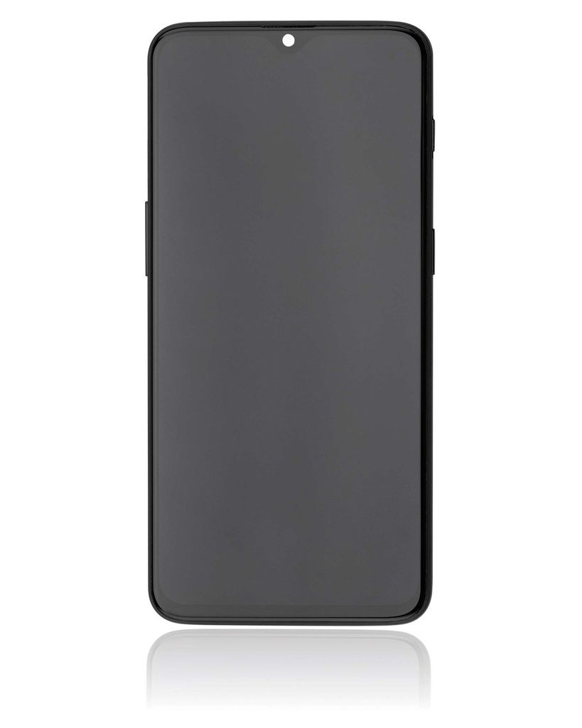 Bloc écran OLED avec châssis compatible OnePlus 6T - A6010 - A6013 - Aftermarket Plus - Midnight Black