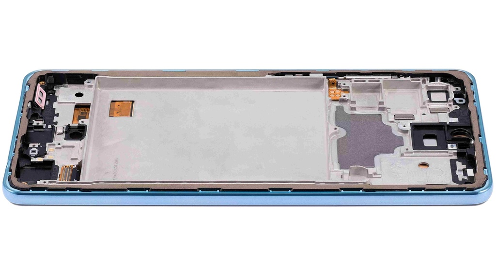 Bloc écran  OLED Avec châssis compatible SAMSUNG A72 - A725 2021 - 6,67" - Aftermarket Plus - Bleu