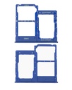 Tiroir SIM double compatible SAMSUNG A40 - A405 2019 - Bleu