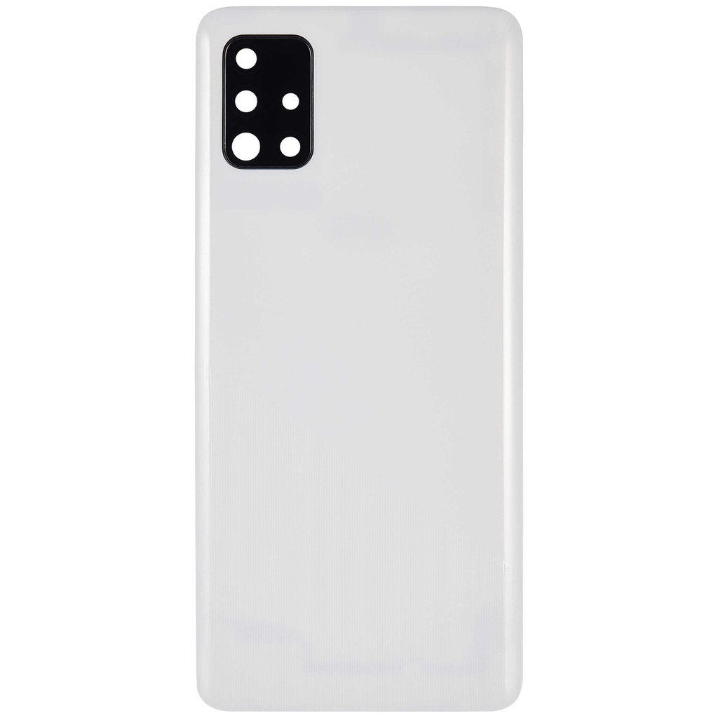 Vitre arrière avec lentille caméra compatible Samsung Galaxy A51 4G A515 2019 - Aftermarket Plus - Prism Crush White