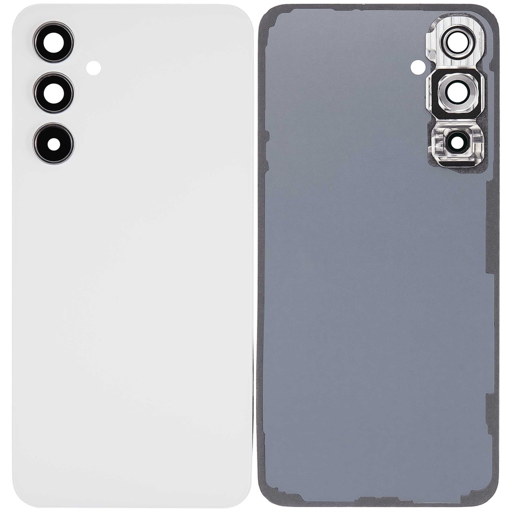 Vitre arrière avec lentille caméra arrière compatible Samsung Galaxy A54 5G A546 2023 - Aftermarket Plus - Blanc