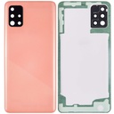 Vitre arrière avec lentille caméra arrière compatible Samsung Galaxy A51 4G A515 2019 - Aftermarket Plus - Prism Crush Pink