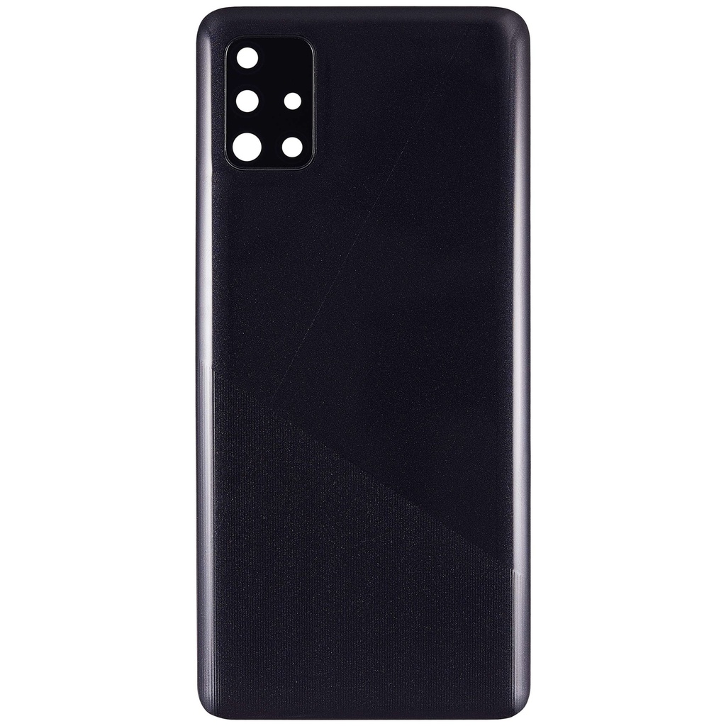 Vitre arrière avec lentille caméra arrière compatible Samsung Galaxy A51 4G A515 2019 - Aftermarket Plus - Prism Crush Black
