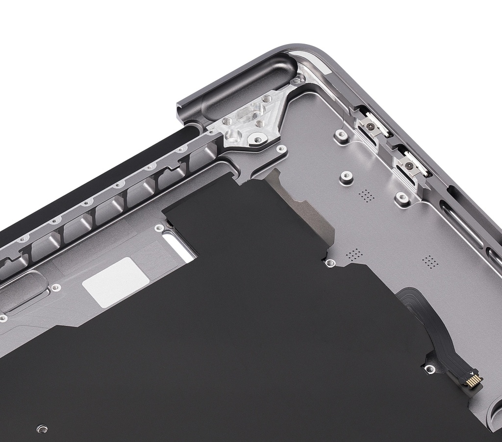 Top case avec clavier AZERTY pour MacBook Pro 16" A2141 - Milieu 2019 - Gris