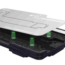 Plateforme de reballage de châssis central compatible iPhone Series 13 - Sans couvercle - Qianli - 4 en 1