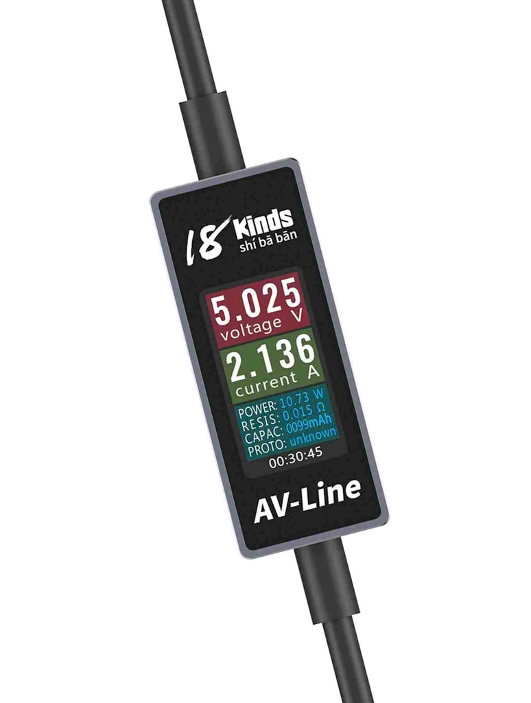 Câble de diagnostic de tension de l’amplificateur de puissance rapide Pro d’AV Line Pro - Type-C vers Type-C