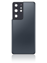 Vitre arrière avec lentille caméra compatible Samsung Galaxy S21 Ultra - No Logo - Aftermarket Plus - Phantom Navy
