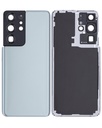 Vitre arrière avec lentille caméra compatible Samsung Galaxy S21 Ultra - No Logo - Aftermarket Plus - Phantom Titanium