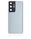 Vitre arrière avec lentille caméra compatible Samsung Galaxy S21 Ultra - No Logo - Aftermarket Plus - Phantom Titanium
