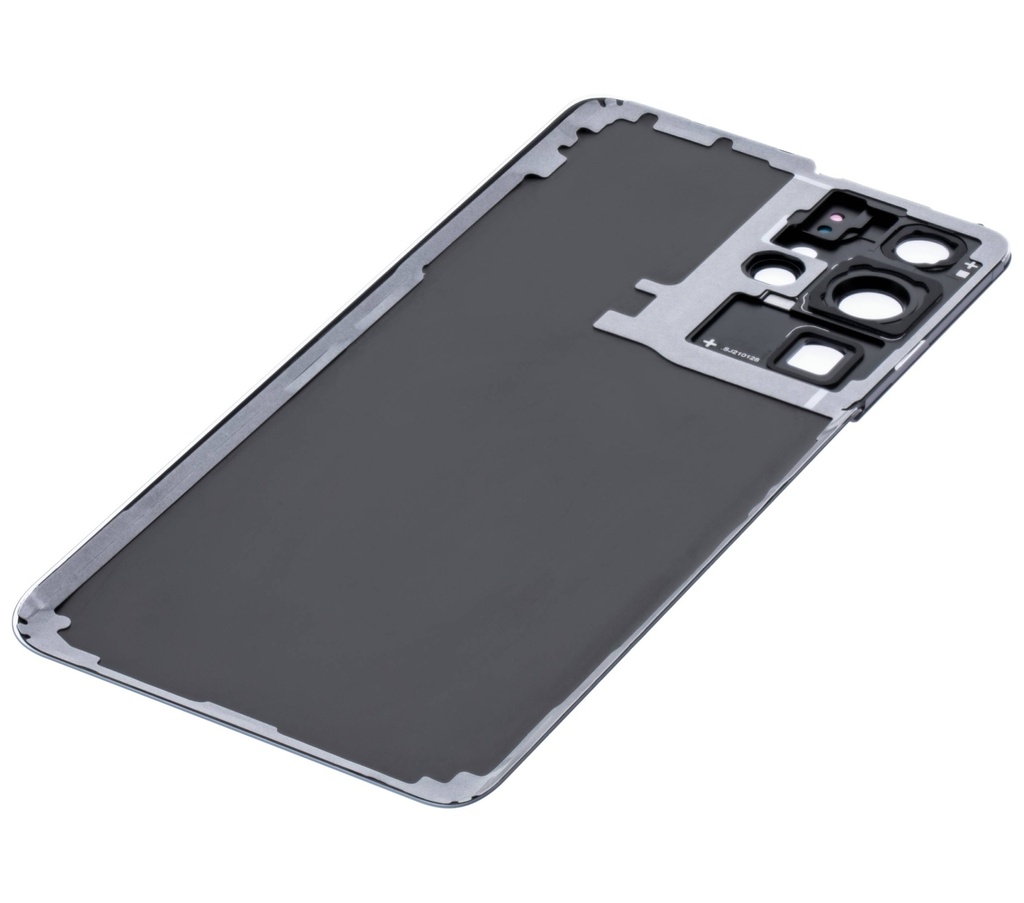 Vitre arrière avec lentille caméra compatible Samsung Galaxy S21 Ultra - No Logo - Aftermarket Plus - Phantom Titanium