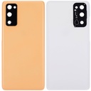 Vitre arrière avec lentille caméra compatible Samsung Galaxy S20 FE 5G - Aftermarket Plus - Cloud Orange