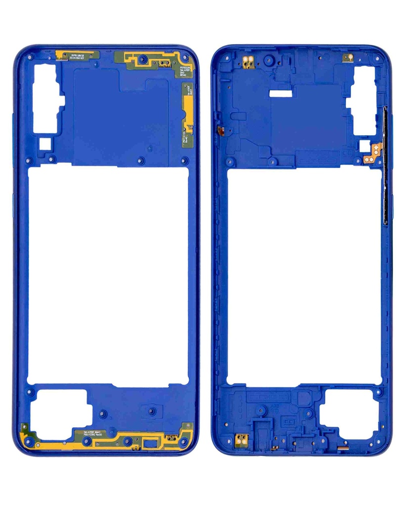 Châssis central compatible SAMSUNG A70 - A705 2019 - Bleu