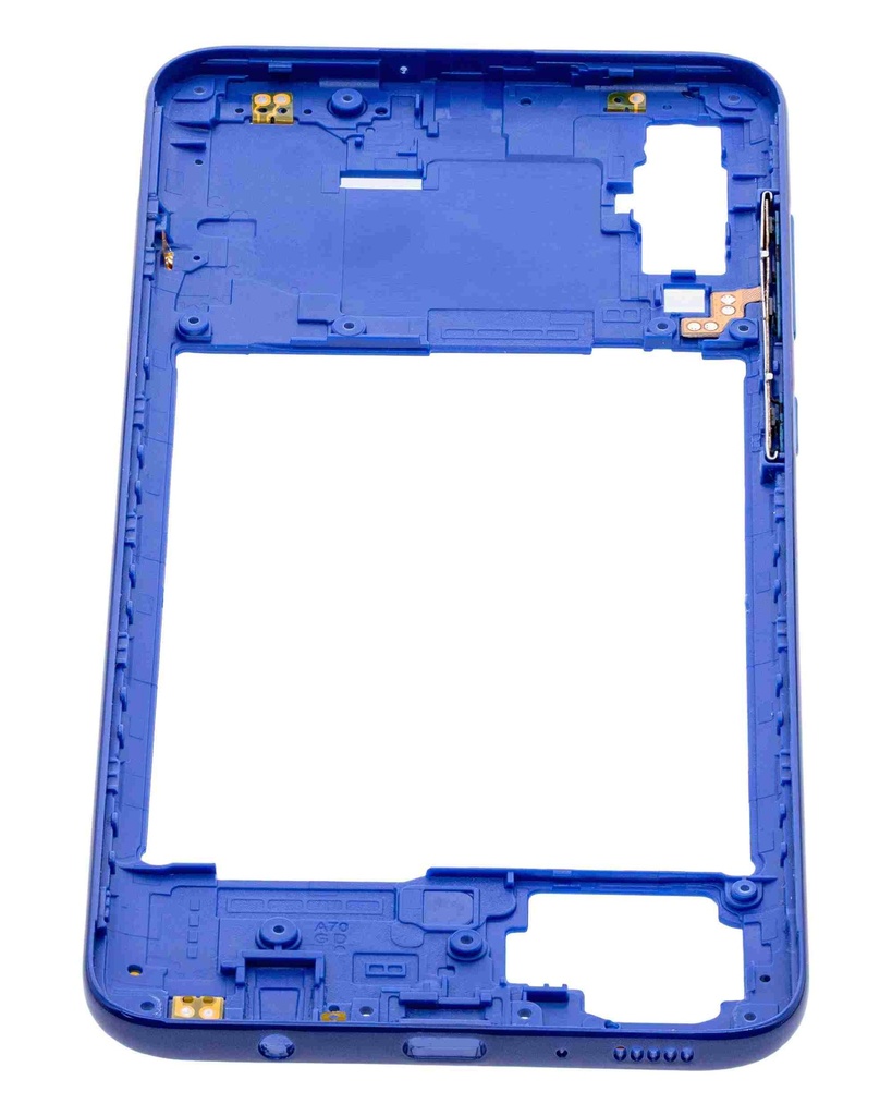 Châssis central compatible SAMSUNG A70 - A705 2019 - Bleu