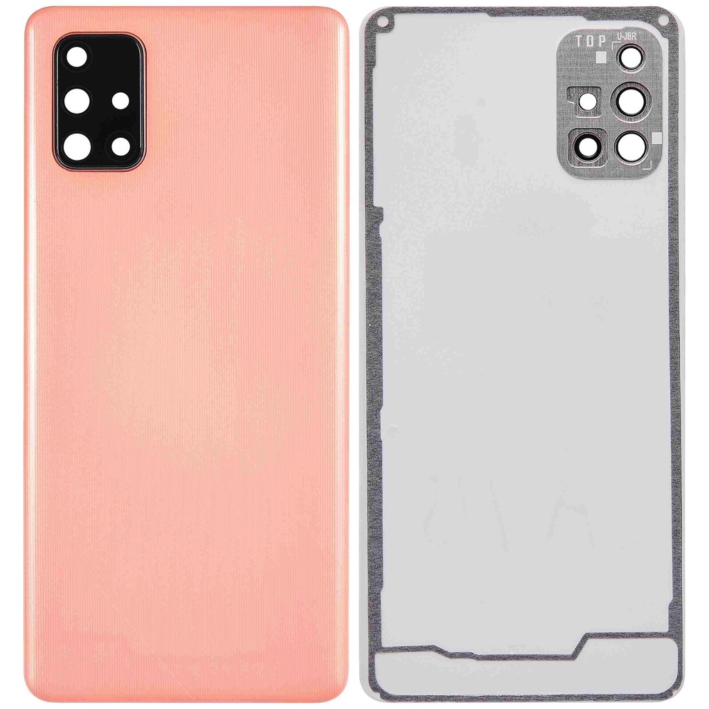 Vitre arrière avec lentille caméra compatible SAMSUNG A71 4G - A715 2020 - Aftermarket Plus - Prism Crush Pink