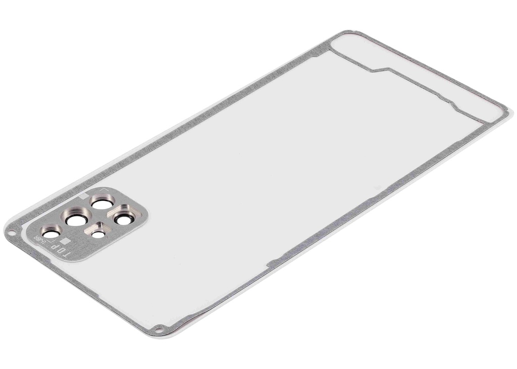 Vitre arrière avec lentille caméra compatible SAMSUNG A71 4G - A715 2020 - Aftermarket Plus - Prism Crush Silver