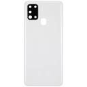 Vitre arrière avec lentille caméra arrière compatible Samsung Galaxy A21S A217 2020 - Aftermarket Plus - Blanc