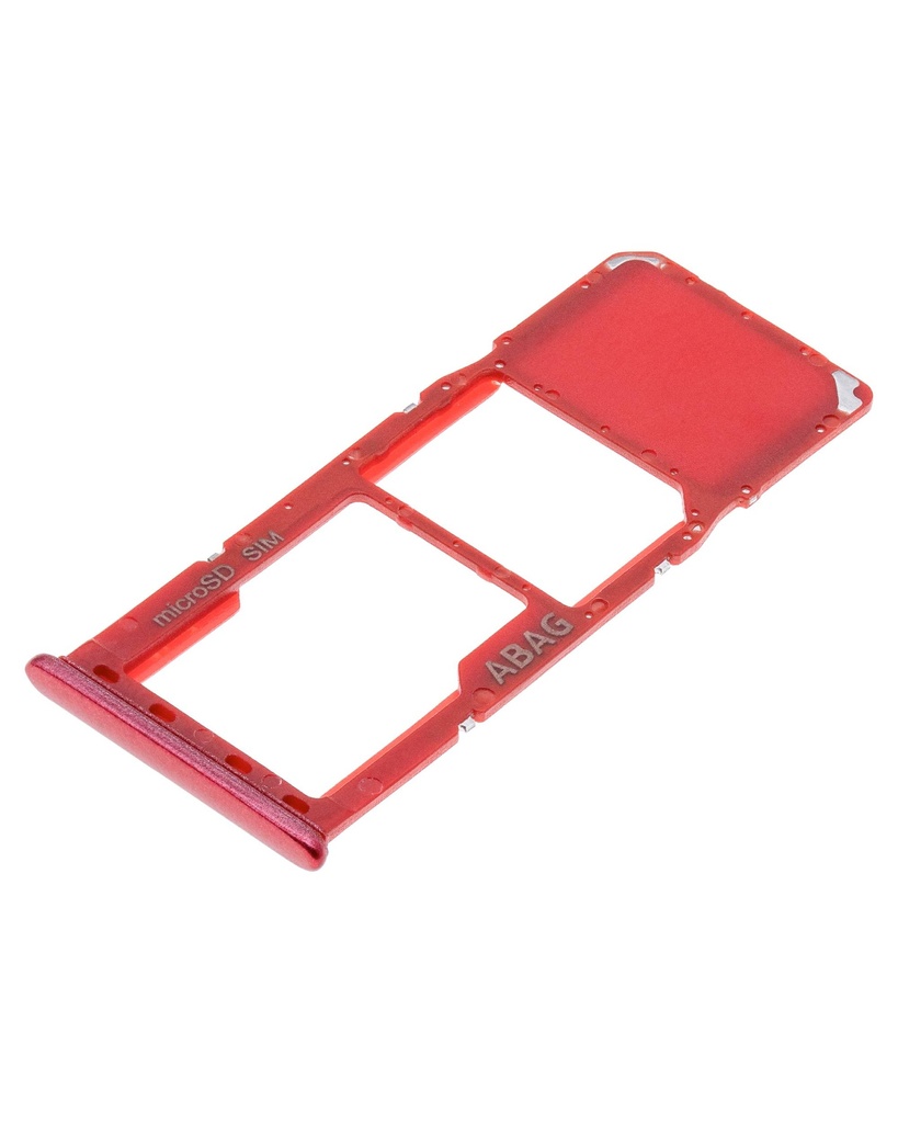 Tiroir SIM compatible Samsung Galaxy A21S A217 2020 - Rouge