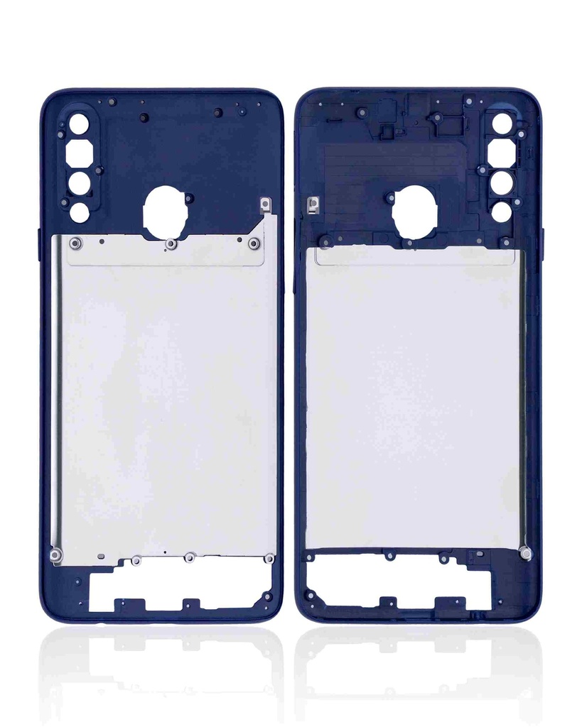 Châssis central compatible SAMSUNG A20s - A207 2019 - Bleu