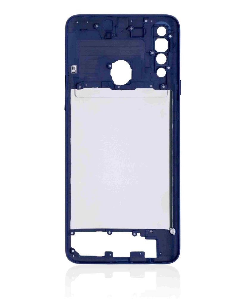 Châssis central compatible SAMSUNG A20s - A207 2019 - Bleu