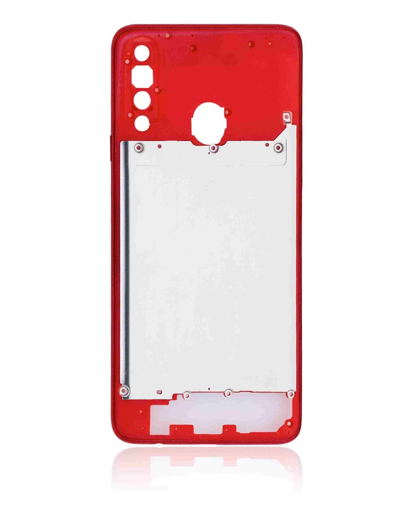 Châssis central compatible SAMSUNG A20s - A207 2019 - Rouge