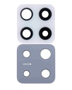 Pack de 10 lentilles caméra arrière - Verre seul avec adhésif - compatibles SAMSUNG A42 5G - A426 2020 - Prism Dot White