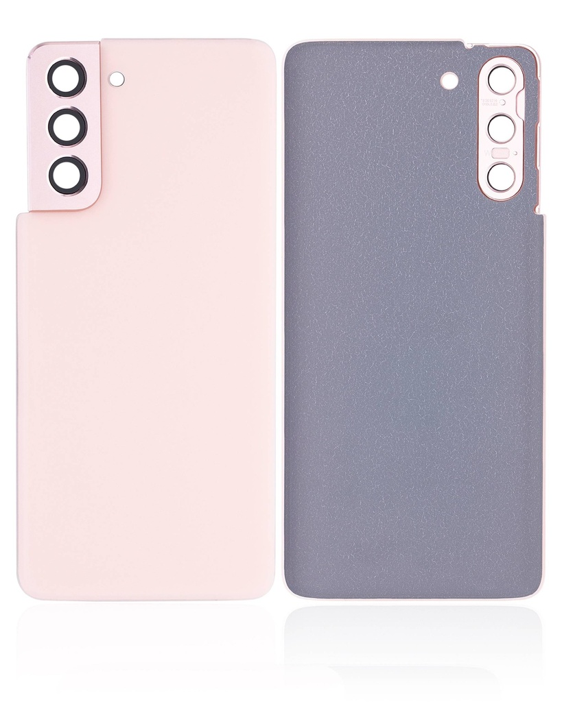 Vitre arrière avec lentille caméra compatible Samsung Galaxy S21 5G - Sans Logo - Aftermarket Plus - Phantom Pink