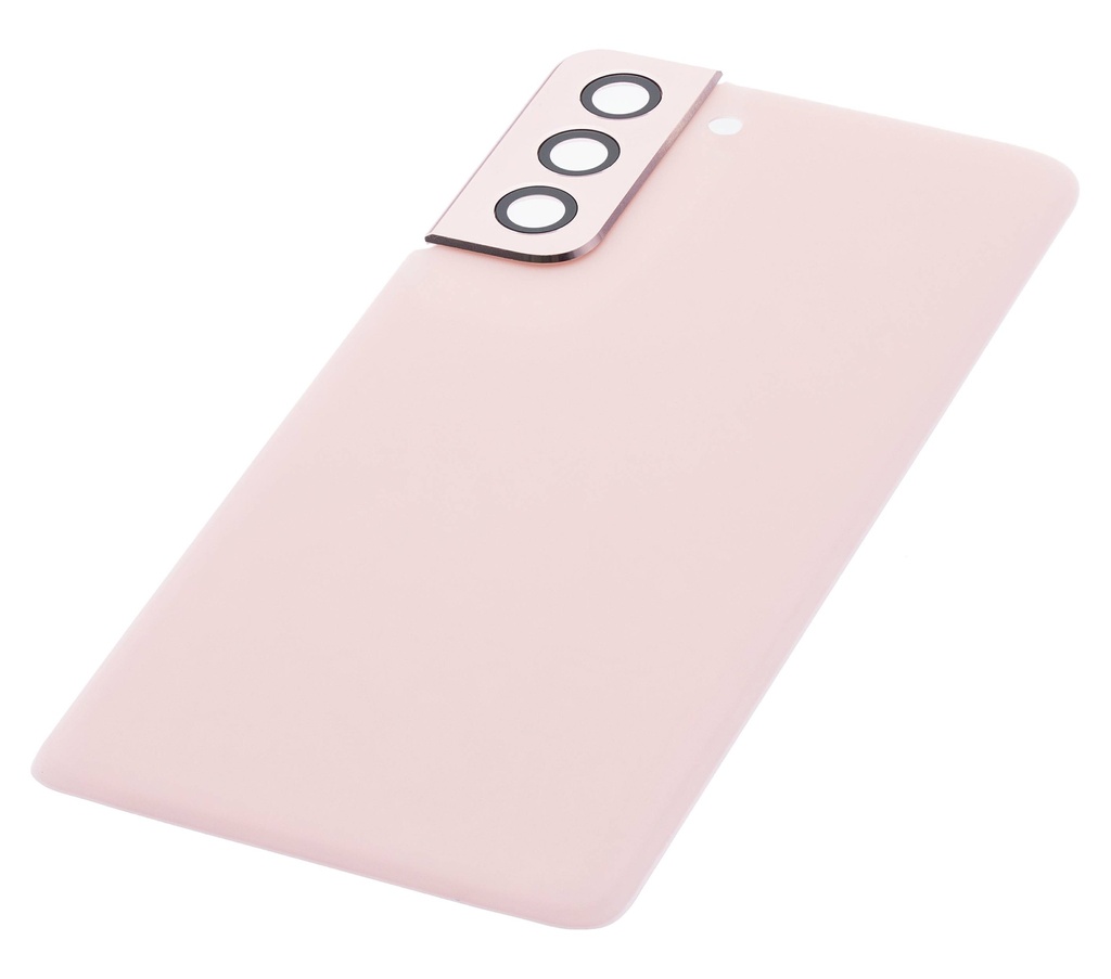 Vitre arrière avec lentille caméra compatible Samsung Galaxy S21 5G - Sans Logo - Aftermarket Plus - Phantom Pink