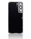 Vitre arrière avec lentille caméra compatible Samsung Galaxy S22 5G - Sans Logo - Aftermarket Plus - Phantom Black