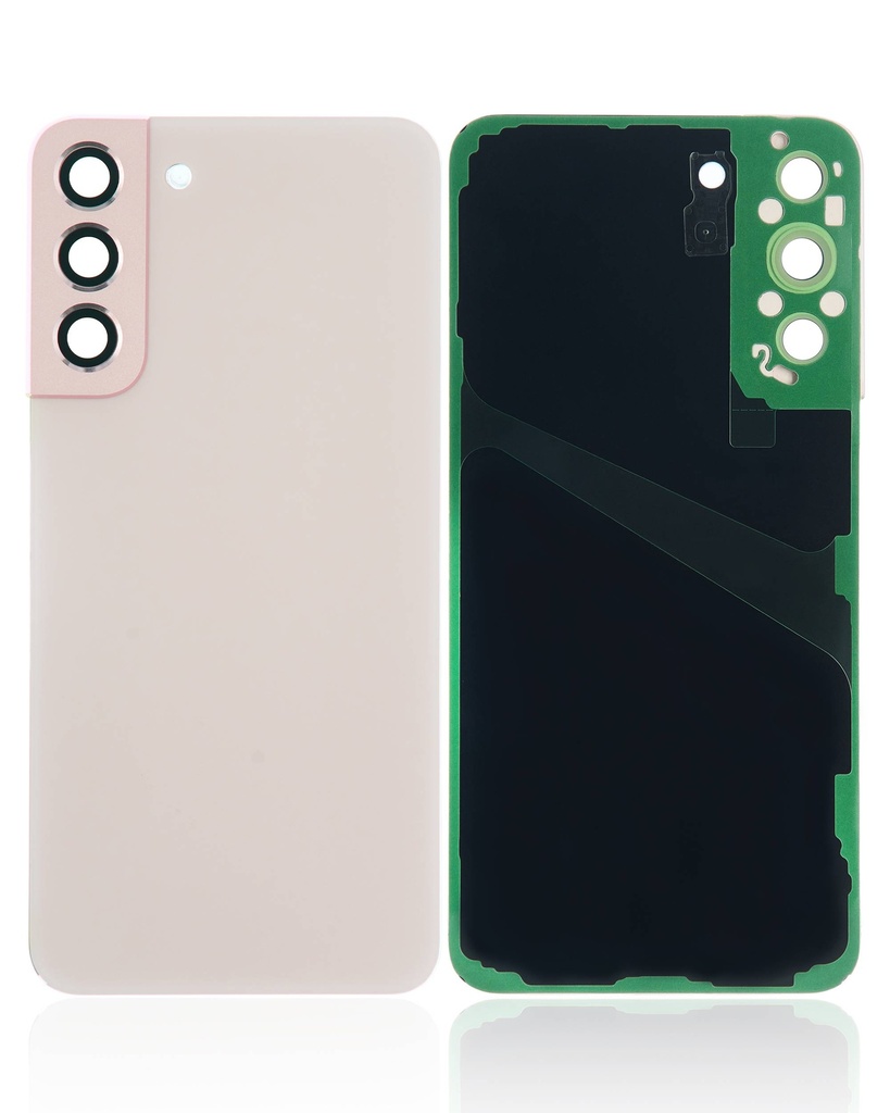 Vitre arrière avec lentille caméra compatible Samsung Galaxy S22 Plus 5G - Sans Logo - Aftermarket Plus - Pink Gold