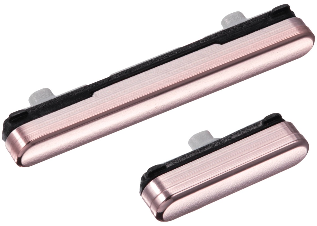 Boutons power et volumes compatibles Samsung Galaxy S22 - S22 Plus - Pink Gold