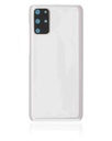 Vitre arrière avec lentille compatible SAMSUNG S20 Plus - Sans logo - Aftermarket Plus - Nuage blanc