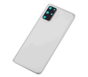 Vitre arrière avec lentille compatible SAMSUNG S20 Plus - Sans logo - Aftermarket Plus - Nuage blanc