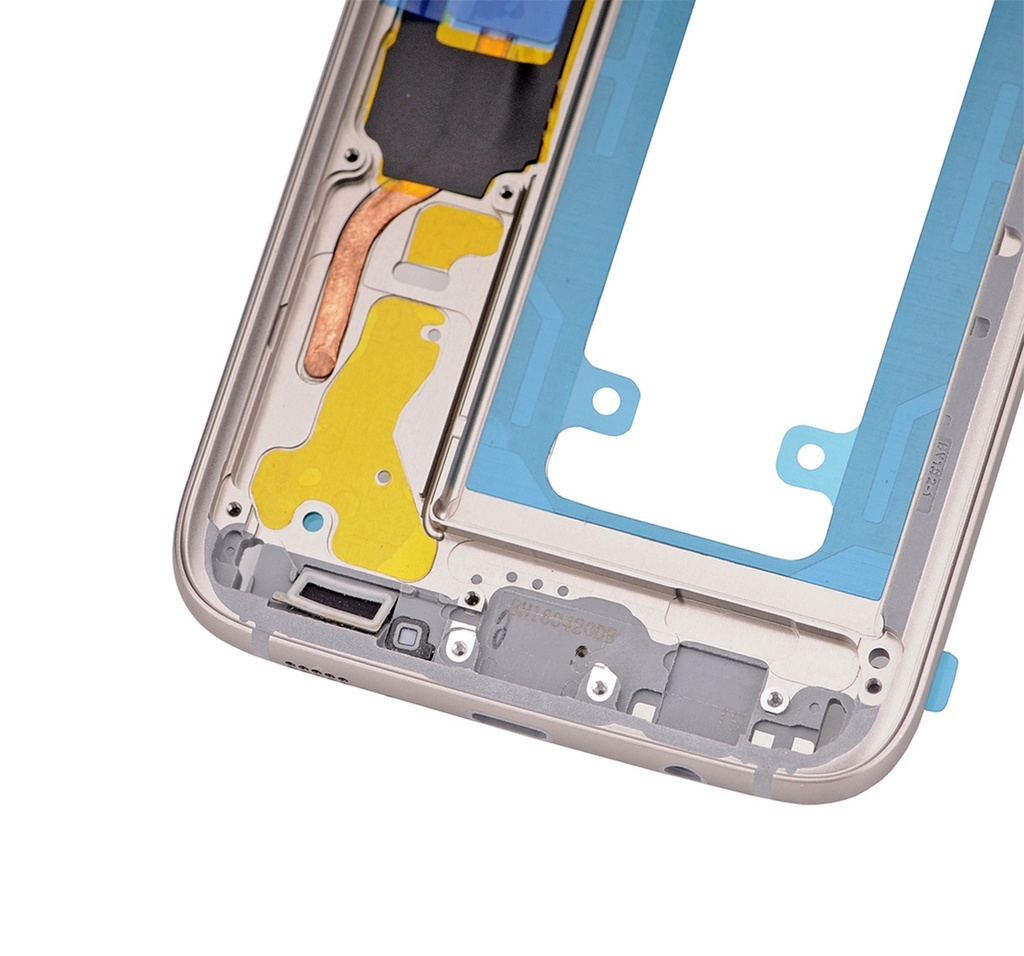 Châssis central compatible Samsung Galaxy S7 Edge - Or