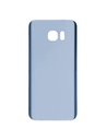 Vitre arrière avec lentille caméra compatible Samsung Galaxy S7 Edge  - Sans logo - Aftermarket Plus - Coral Blue