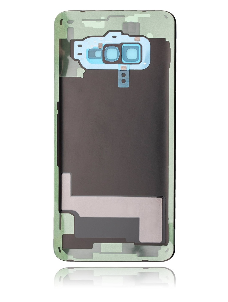 Vitre arrière avec lentille caméra compatible Samsung Galaxy S10 - Sans Logo - Aftermarket Plus - Prism Blue